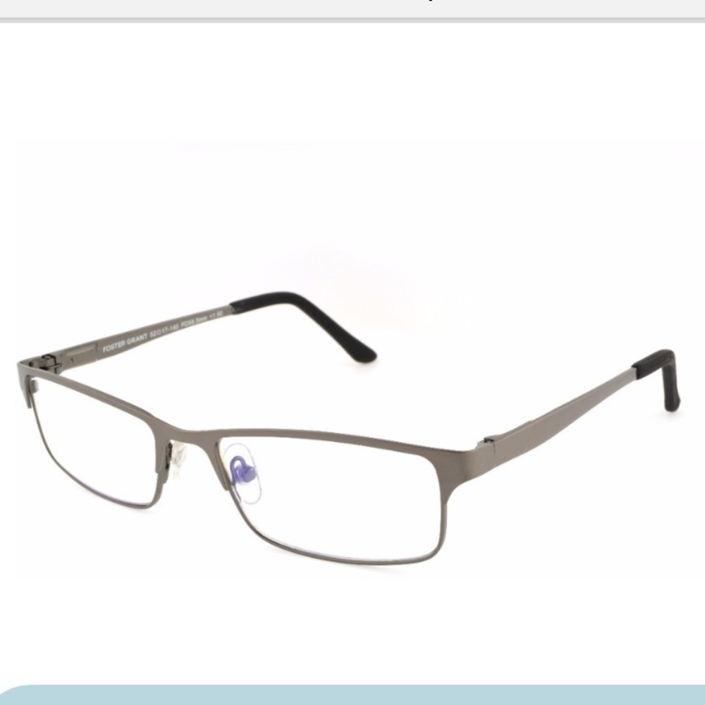 Foster Grant e.Readers Gunmetal Reading +1.25 Glasses